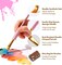 Artify Paint Brushes for Kids, 15PCS Paint Brush Set for Kid's Arts and Crafts, Ergonomic Donuts Handle | Macaron Colors Kids Paint Brushes, for Acrylic, Oil, Watercolor, Gouache, Paint by Numbers
